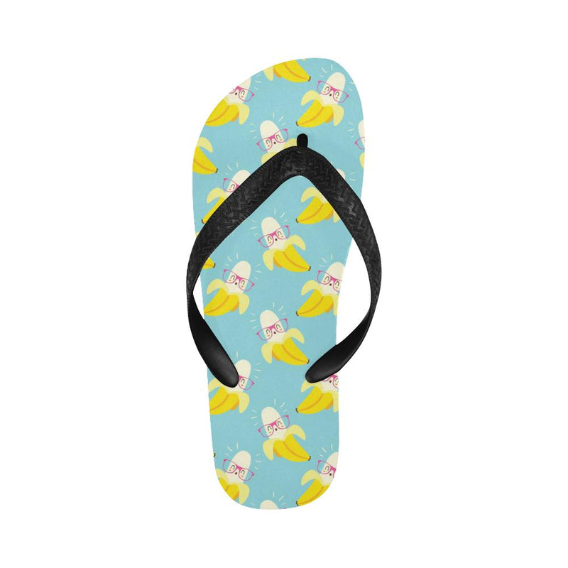 Banana Pattern Print Design BA07 Flip Flops-JorJune