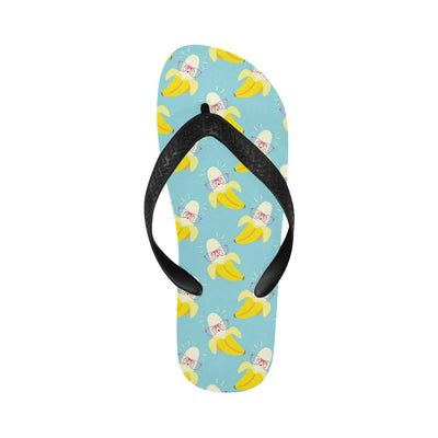 Banana Pattern Print Design BA07 Flip Flops-JorJune