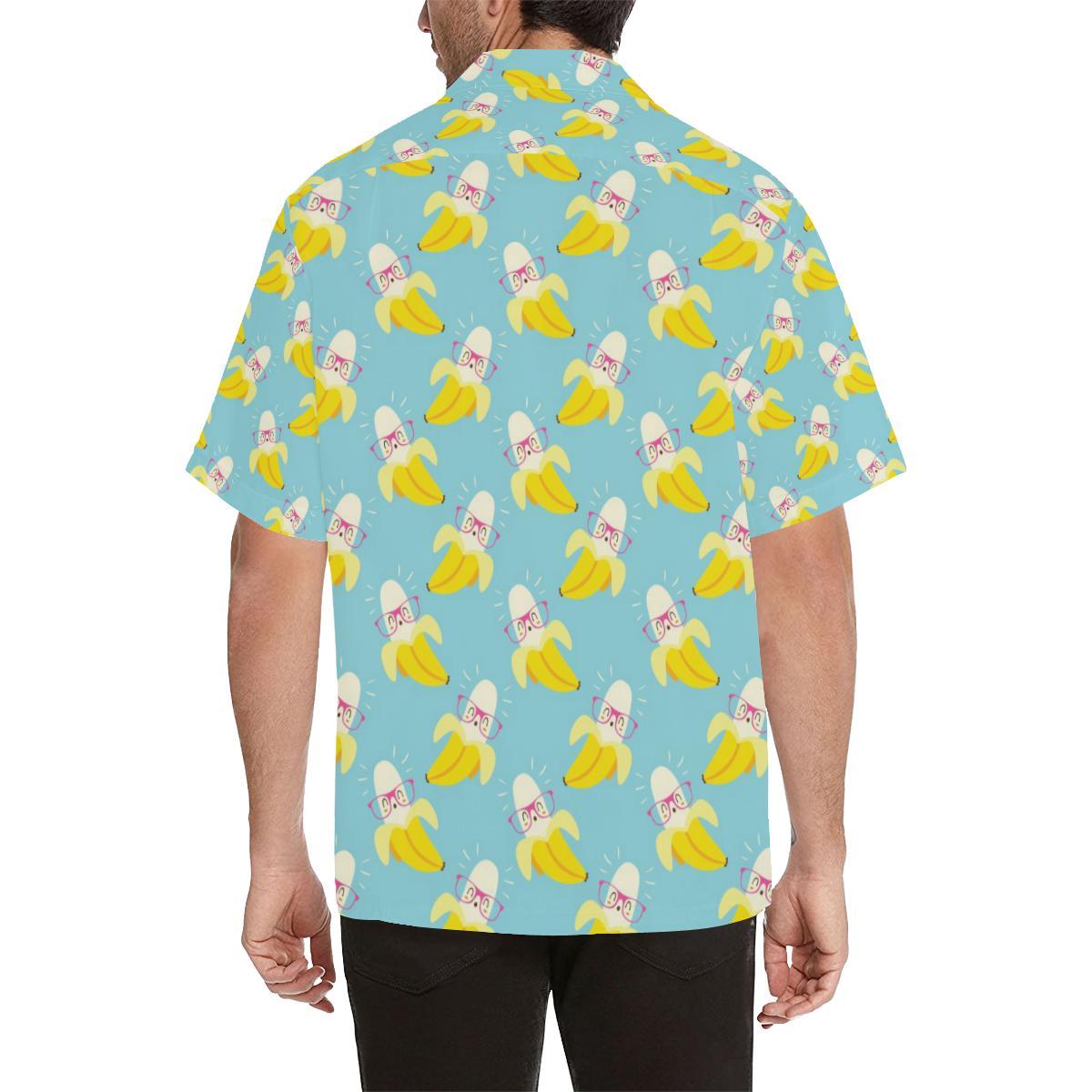 Banana Pattern Print Design BA07 Men Hawaiian Shirt-JorJune