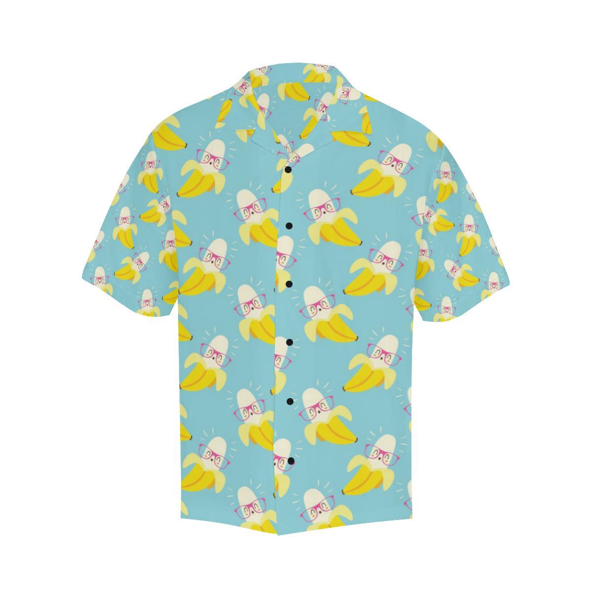 Banana Pattern Print Design BA07 Men Hawaiian Shirt-JorJune