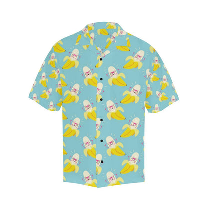Banana Pattern Print Design BA07 Men Hawaiian Shirt-JorJune