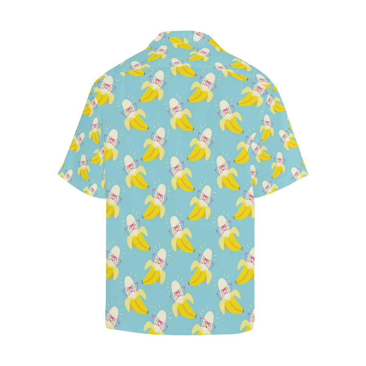 Banana Pattern Print Design BA07 Men Hawaiian Shirt-JorJune