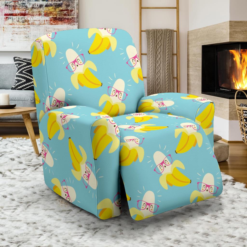 Banana Pattern Print Design BA07 Recliner Slipcover-JORJUNE.COM