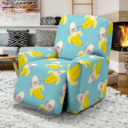 Banana Pattern Print Design BA07 Recliner Slipcover-JORJUNE.COM