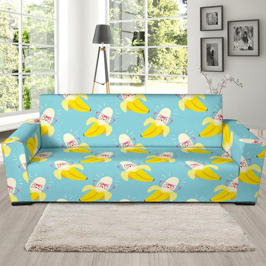 Banana Pattern Print Design BA07 Sofa Slipcover-JORJUNE.COM