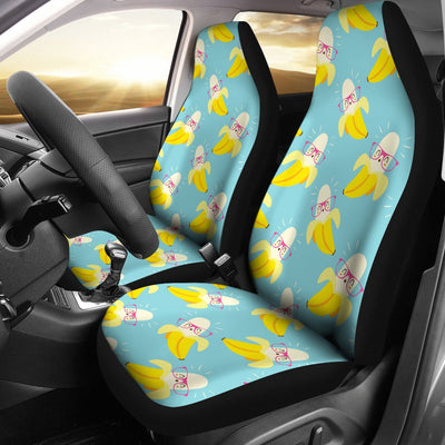 Banana Pattern Print Design BA07 Universal Fit Car Seat Covers