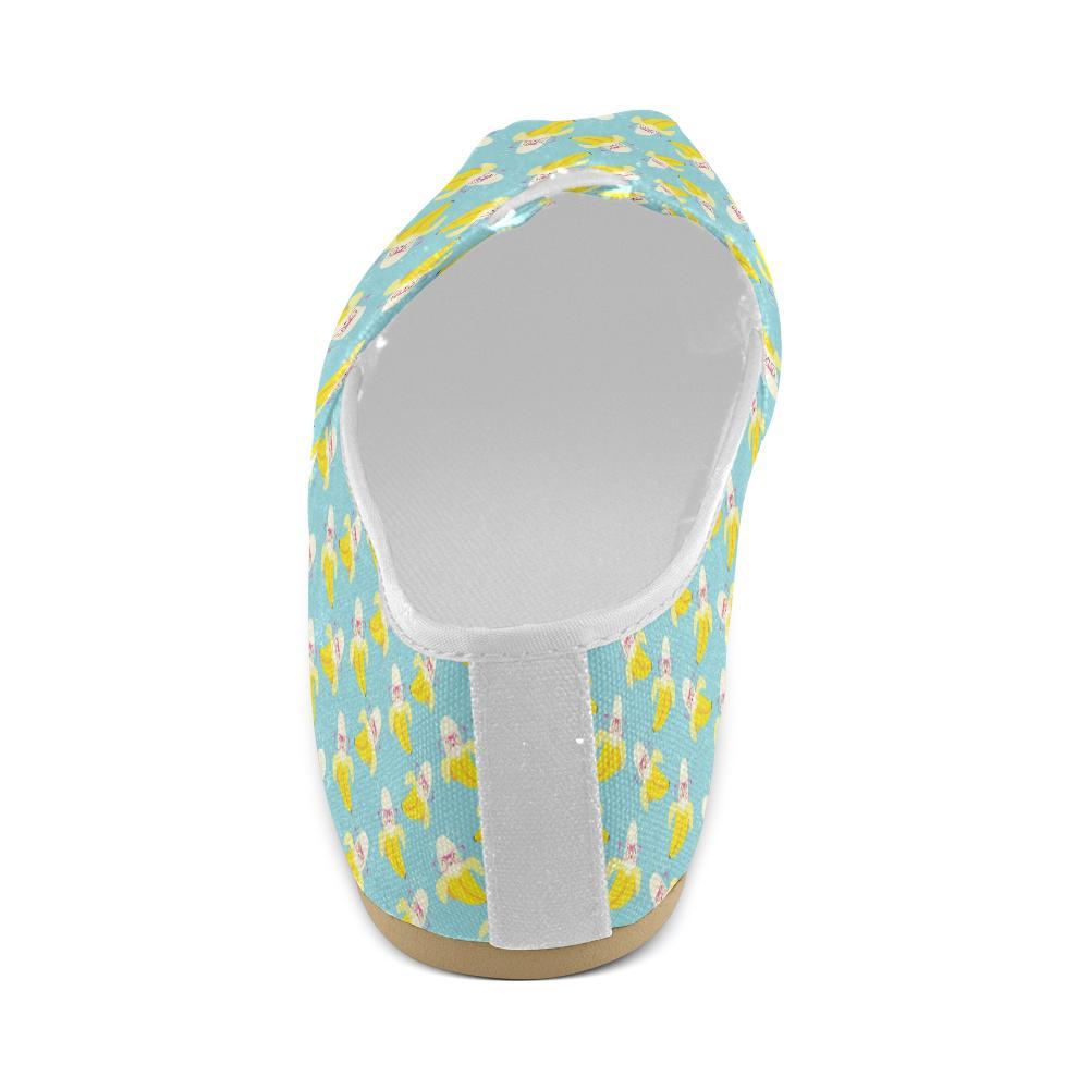 Banana Pattern Print Design BA07 Women Casual Shoes-JorJune.com