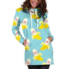 Banana Pattern Print Design BA07 Women Hoodie Dress