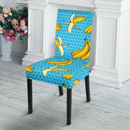 Banana Pattern Print Design BA08 Dining Chair Slipcover-JORJUNE.COM