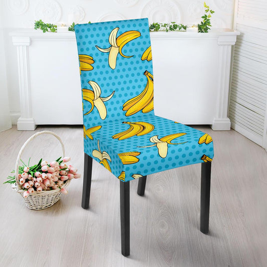 Banana Pattern Print Design BA08 Dining Chair Slipcover-JORJUNE.COM