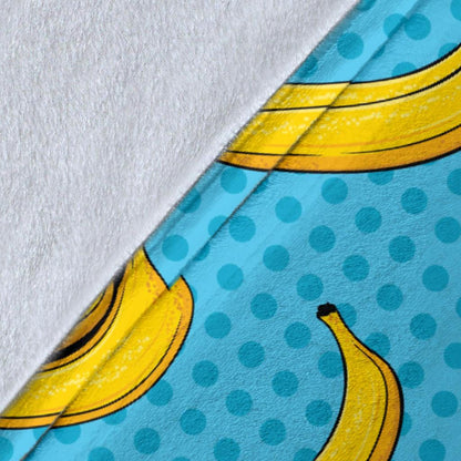 Banana Pattern Print Design BA08 Fleece Blankete