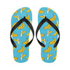 Banana Pattern Print Design BA08 Flip Flops-JorJune