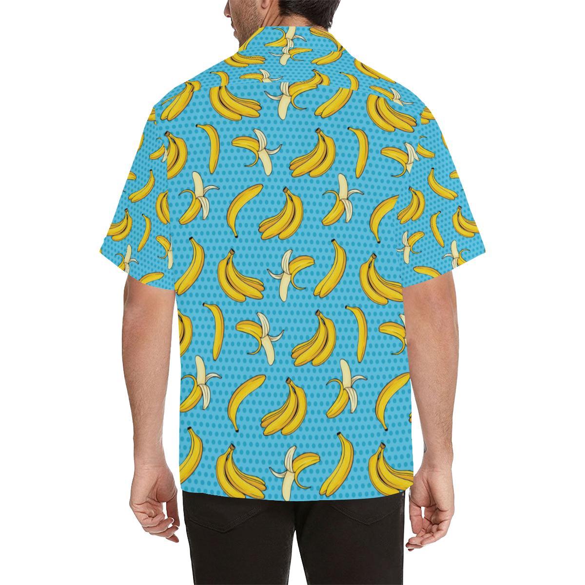 Banana Pattern Print Design BA08 Men Hawaiian Shirt-JorJune