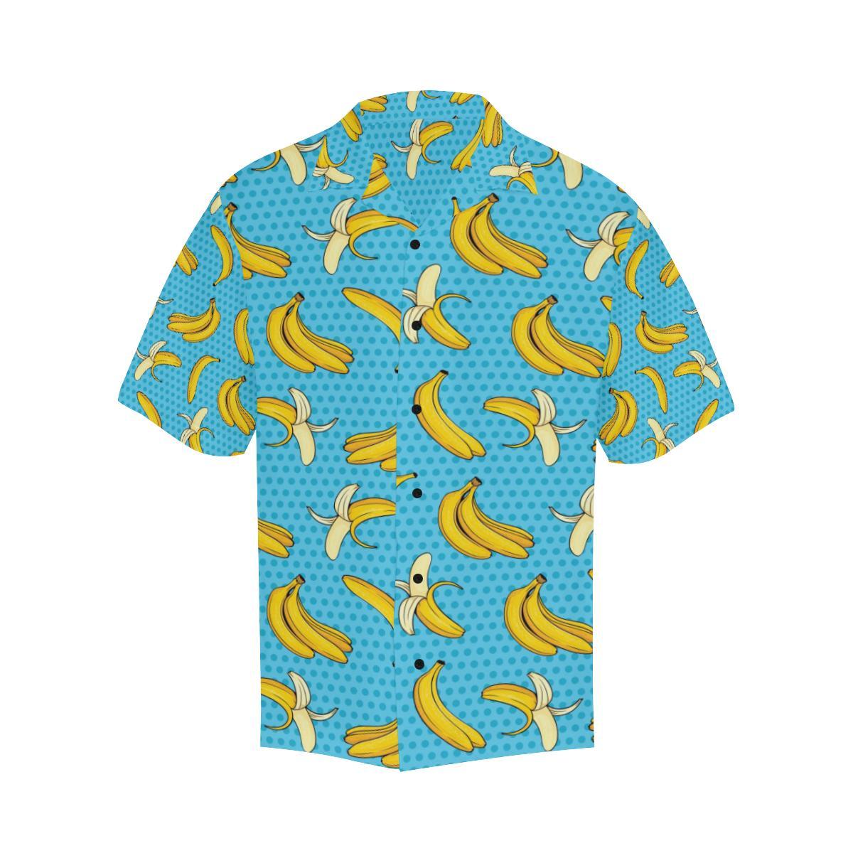 Banana Pattern Print Design BA08 Men Hawaiian Shirt-JorJune