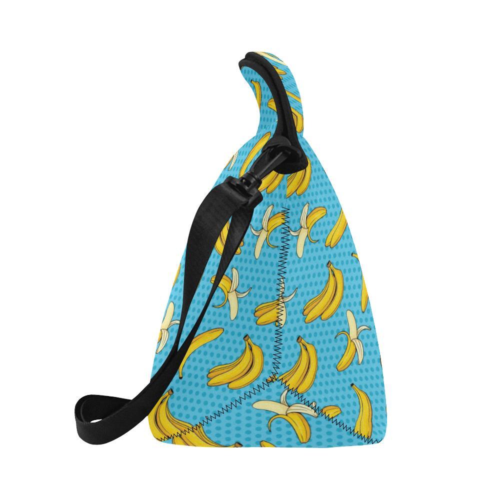 Banana Pattern Print Design BA08 Neoprene Lunch Bag-JorJune