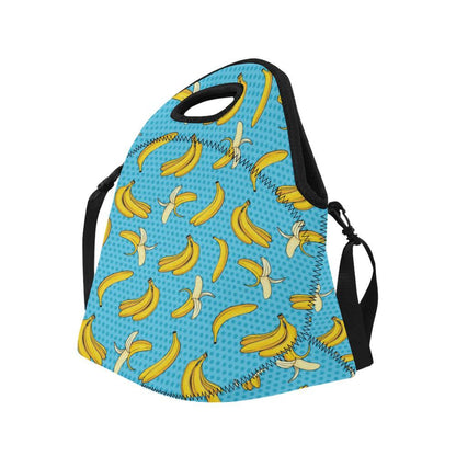 Banana Pattern Print Design BA08 Neoprene Lunch Bag-JorJune