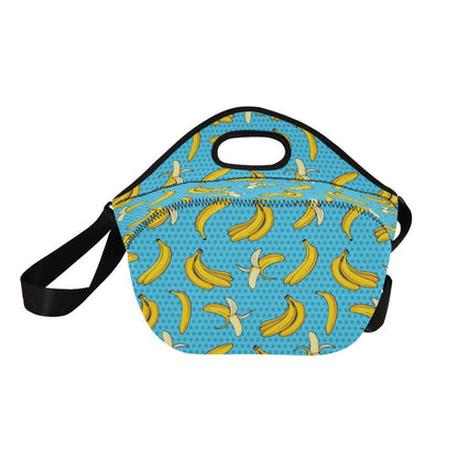 Banana Pattern Print Design BA08 Neoprene Lunch Bag-JorJune