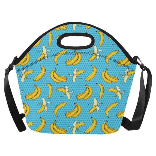 Banana Pattern Print Design BA08 Neoprene Lunch Bag-JorJune
