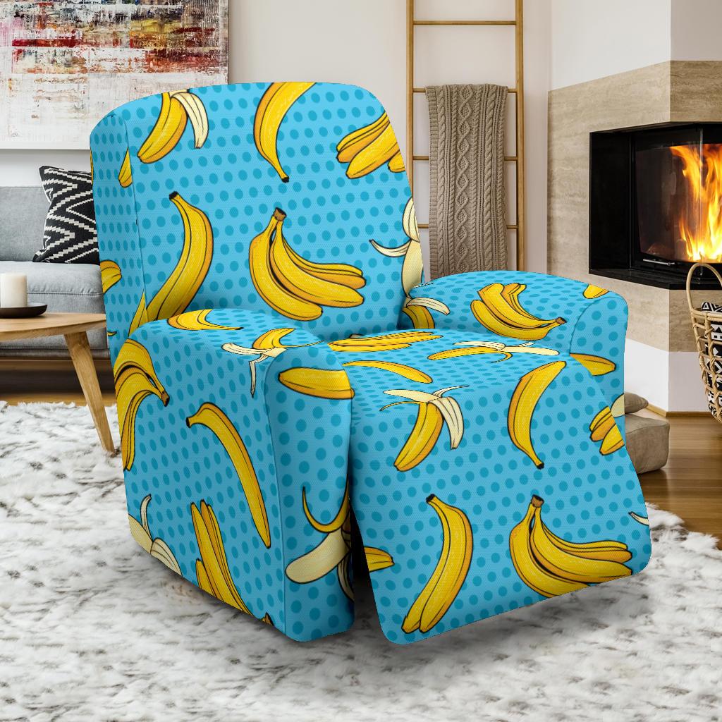 Banana Pattern Print Design BA08 Recliner Slipcover-JORJUNE.COM