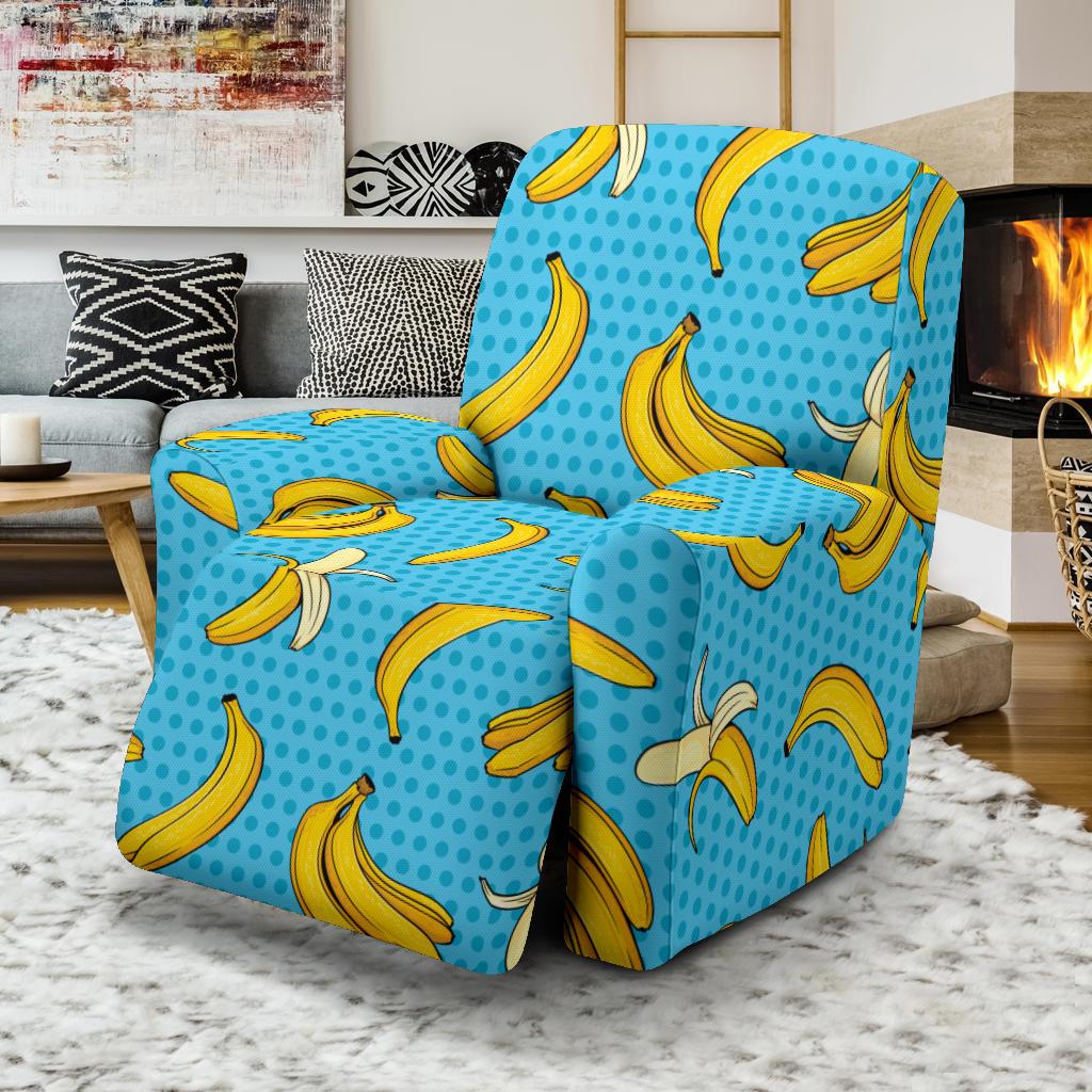 Banana Pattern Print Design BA08 Recliner Slipcover-JORJUNE.COM