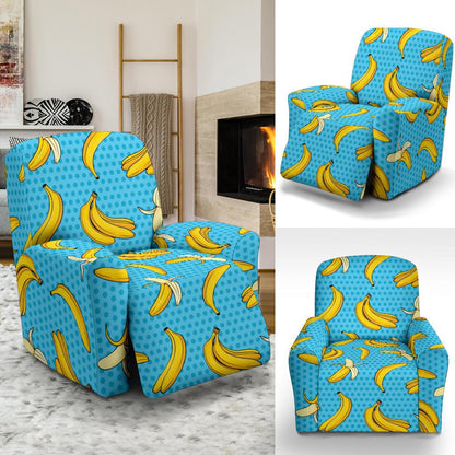 Banana Pattern Print Design BA08 Recliner Slipcover-JORJUNE.COM