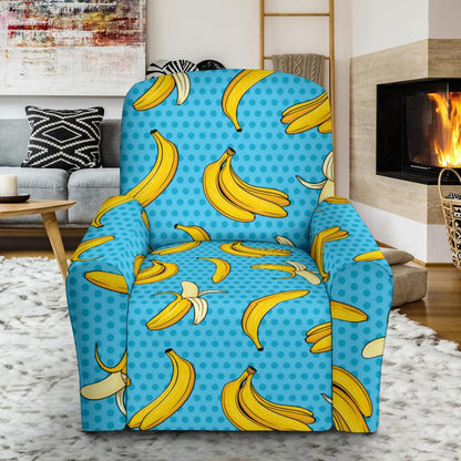 Banana Pattern Print Design BA08 Recliner Slipcover-JORJUNE.COM