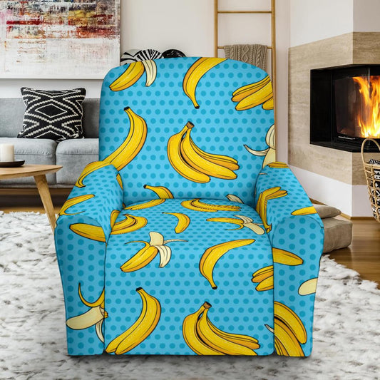 Banana Pattern Print Design BA08 Recliner Slipcover-JORJUNE.COM