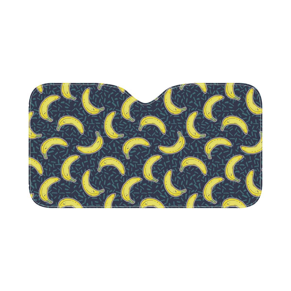 Banana Pattern Print Design BA09 Car Sun Shade-JorJune