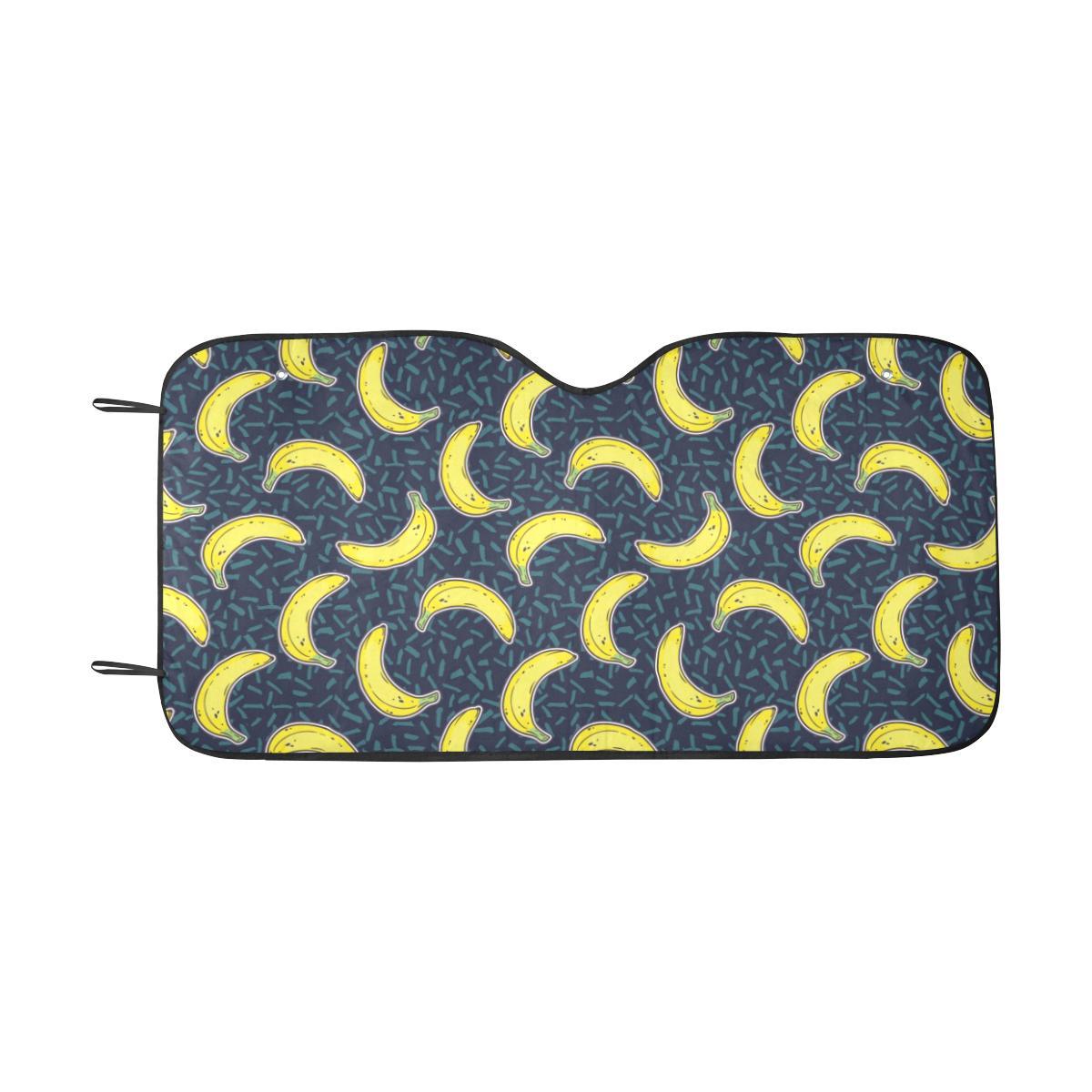 Banana Pattern Print Design BA09 Car Sun Shade-JorJune