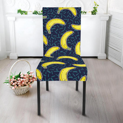 Banana Pattern Print Design BA09 Dining Chair Slipcover-JORJUNE.COM