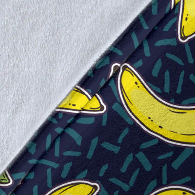 Banana Pattern Print Design BA09 Fleece Blankete