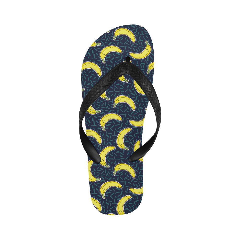 Banana Pattern Print Design BA09 Flip Flops-JorJune