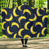 Banana Pattern Print Design BA09 Hooded Blanket-JORJUNE.COM