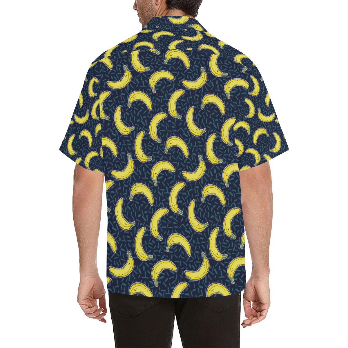 Banana Pattern Print Design BA09 Men Hawaiian Shirt-JorJune