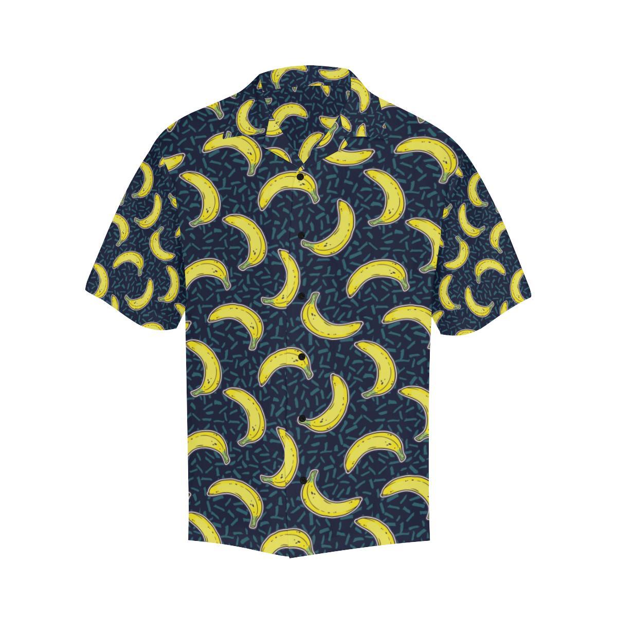 Banana Pattern Print Design BA09 Men Hawaiian Shirt-JorJune