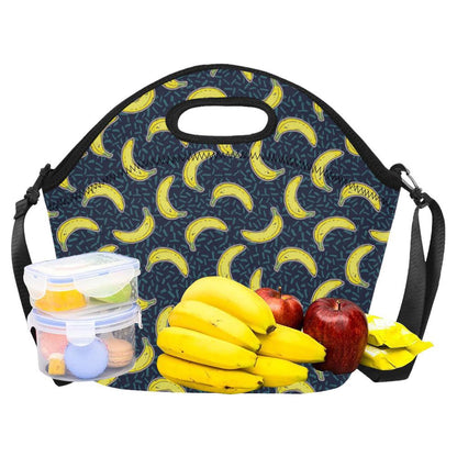Banana Pattern Print Design BA09 Neoprene Lunch Bag-JorJune