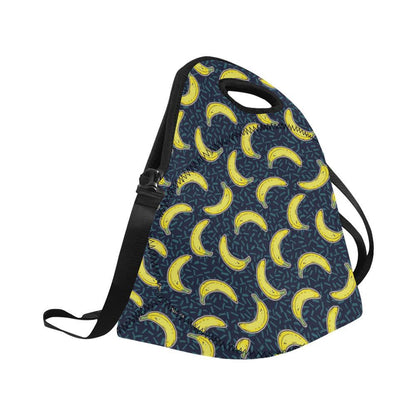 Banana Pattern Print Design BA09 Neoprene Lunch Bag-JorJune