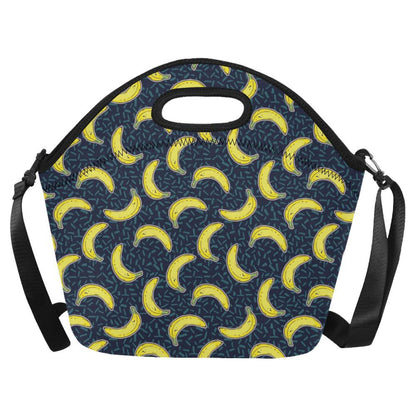 Banana Pattern Print Design BA09 Neoprene Lunch Bag-JorJune