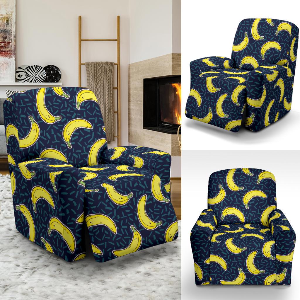 Banana Pattern Print Design BA09 Recliner Slipcover-JORJUNE.COM