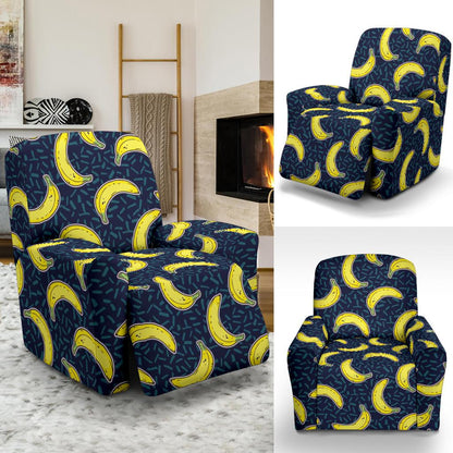 Banana Pattern Print Design BA09 Recliner Slipcover-JORJUNE.COM