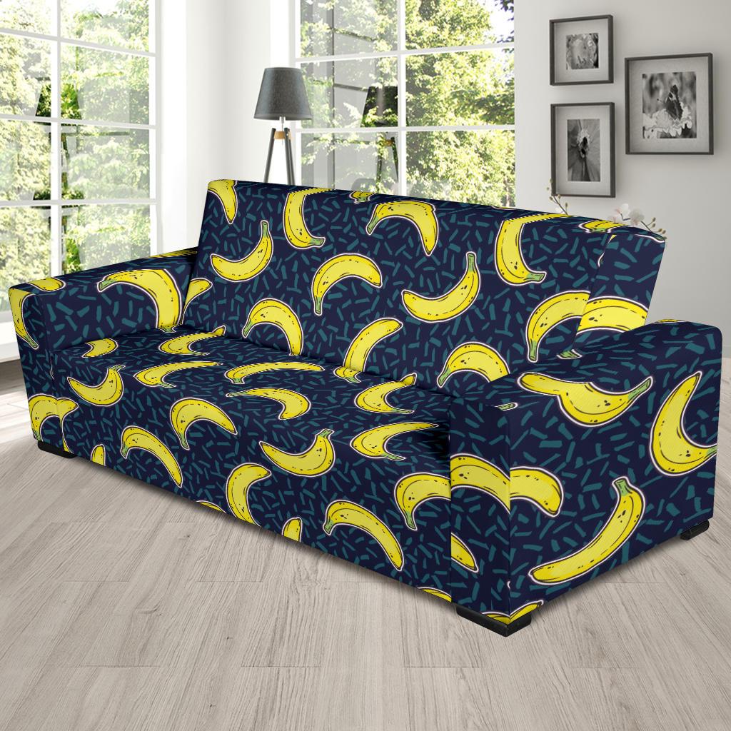 Banana Pattern Print Design BA09 Sofa Slipcover-JORJUNE.COM