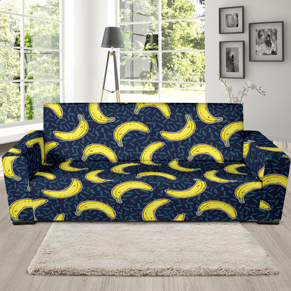Banana Pattern Print Design BA09 Sofa Slipcover-JORJUNE.COM