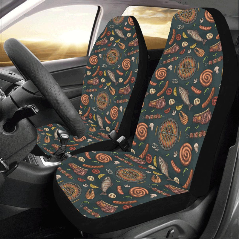 Barbecue Pattern Print Design 02 Car Seat Covers (Set of 2)-JORJUNE.COM