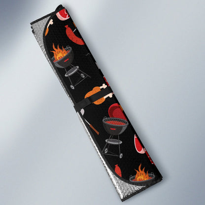 Barbecue Pattern Print Design 04 Car Sun Shade-JORJUNE.COM