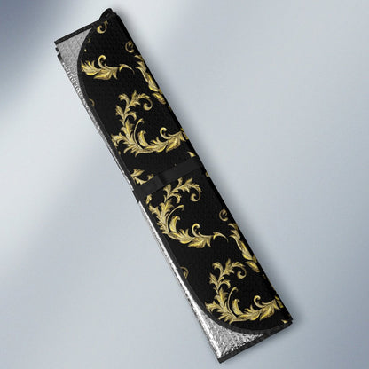 Baroque Golden Pattern Print Design 01 Car Sun Shade-JORJUNE.COM