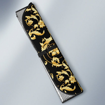 Baroque Golden Pattern Print Design 04 Car Sun Shade-JORJUNE.COM