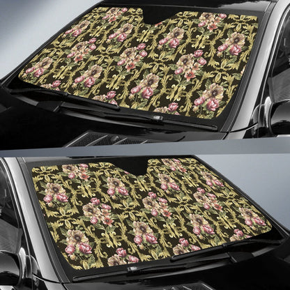 Baroque Pattern Print Design 02 Car Sun Shade-JORJUNE.COM