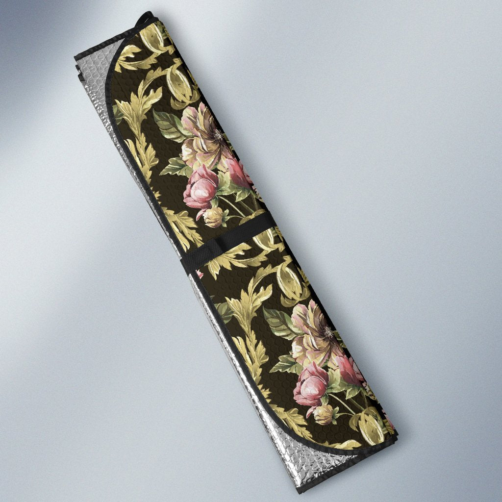 Baroque Pattern Print Design 02 Car Sun Shade-JORJUNE.COM