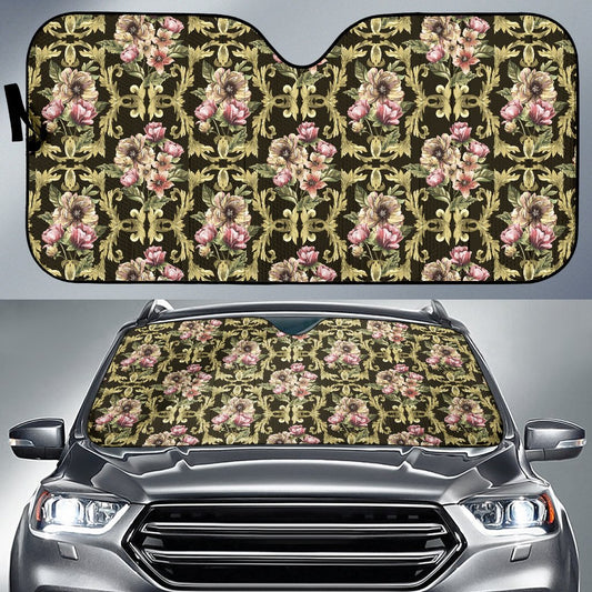 Baroque Pattern Print Design 02 Car Sun Shade-JORJUNE.COM