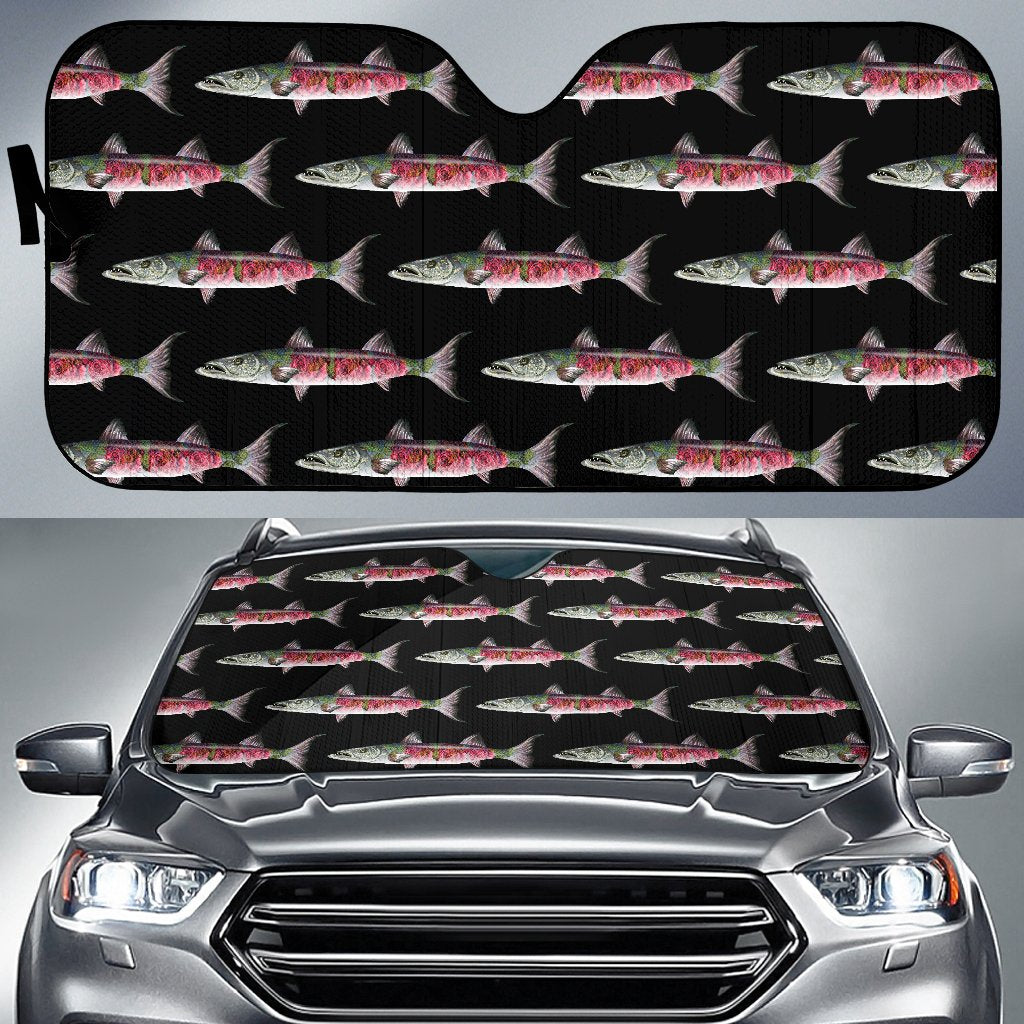 Barracuda Pattern Print Design 02 Car Sun Shade-JORJUNE.COM